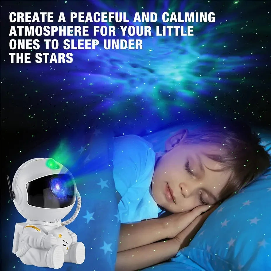 Star Projector Night Lights Astronaut Nebula Galaxy Light Projector Bedroom Decoration Starry Sky Night Lamp For Girls Boys Gift