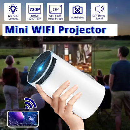 WIFI Projector 720P 4K Portable MINI Projector TV Home Theater Cinema HDMI Support Android 1080P For SAMSUNG XIAOMI Mobile Phone